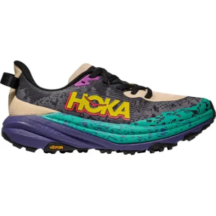 Pánská běžecká trailová obuv HOKA Speedgoat 6 M oatmeal mountain iris