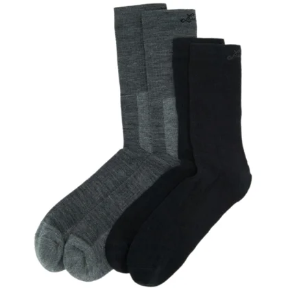 Lundhags Merino Trekking Sock Combo Mid, turistické ponožky, unisex, šedá/černá