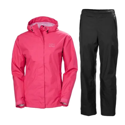 Helly Hansen Seven J Pláštěnka, dámská, růžová/černá