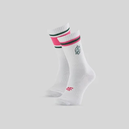 4F Pánské dlouhé ponožky (2-pack) - bílé 39-42