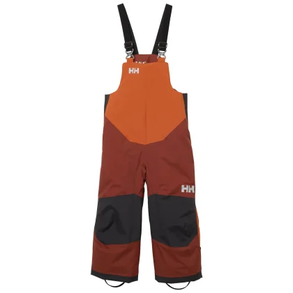 Helly Hansen Rider 2 Ins Bib, lyžařské kalhoty s laclem, dětská, hnědá