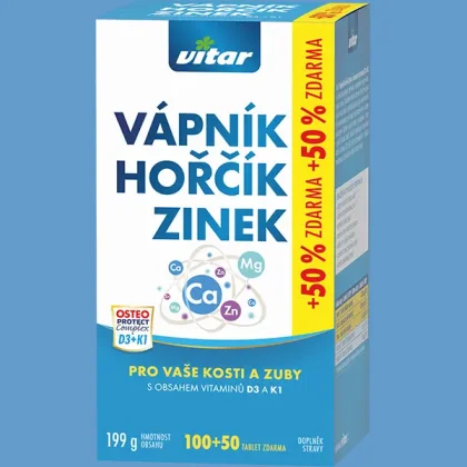 Revital Vápník+hořčík+zinek+vit. D3+K1 150 tablet