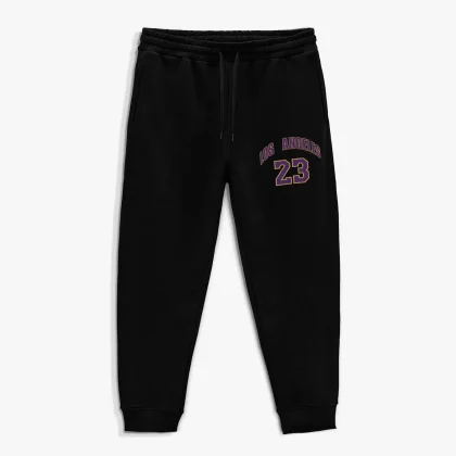 Tepláky Jogger , Barva Šedá, s Potiskem Los Angeles