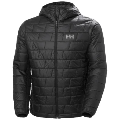 Helly Hansen Lifaloft Hooded, vláknová péřová bunda, pánská, černá