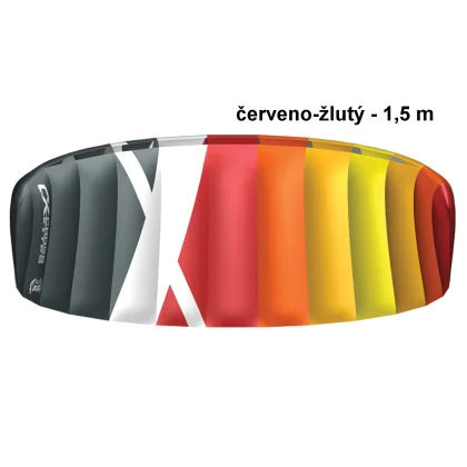 Kite komorový CROSS Air červeno-žlutý - vel. 1,5 m