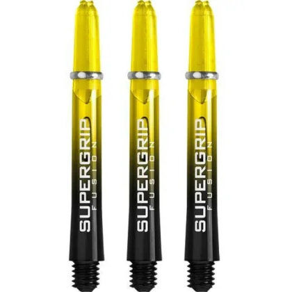 Násadky na šipky Harrows Supergrip Fusion černé, žluté, středné