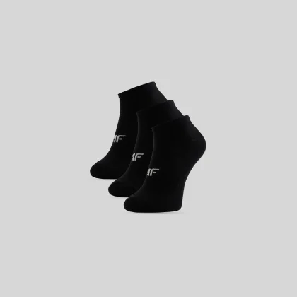 4F Pánské krátké ponožky (3-pack) - černé 39-42