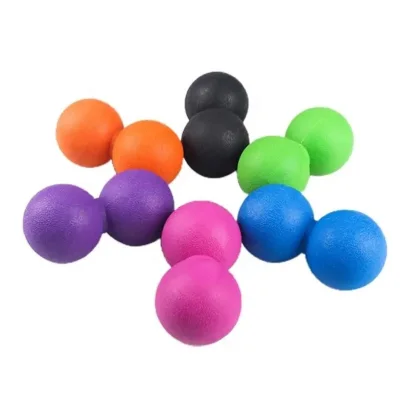 Masážní TPE dvojmíček Sportago 12x6 cm - růžová