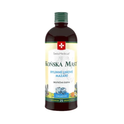 SwissMedicus Koňská mast Bylinné lihové mazání chladivé 400ml