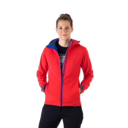 Dámská turistická softshellová bunda NORTHFINDER ASHLEE-360-red