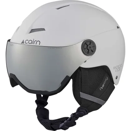 Cairn Android Visor, lyžařská helma s hledím, bílá