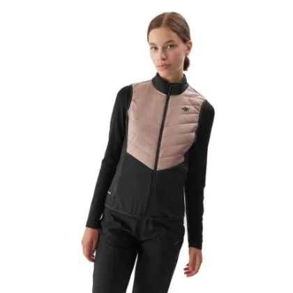 Dámská turistická vesta 4F VEST-AW23TVJAF048-82S-LIGHT BROWN