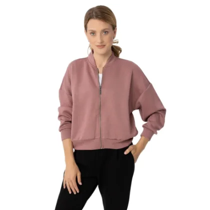 Dámská mikina se zipem VOLCANO B-CHERRY-401-PINK