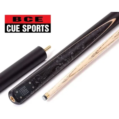 Snooker kulečníkové tágo BCE Black Series 1, 3/4 dvoudílné s krátkým prodlužovákem