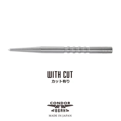 Hroty na steel šipky Condor Beak Point drážkované stříbrné 50mm, 3ks