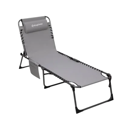 Skládací lehátko KING CAMP Magnolia B40 - 190 x 59 cm - šedá
