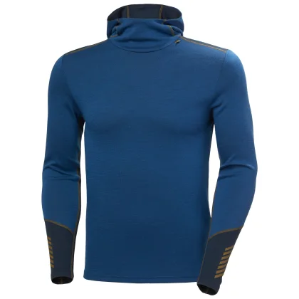 Helly Hansen Lifa Merino středně teplá Mikina s kapucí, pánská, modrá