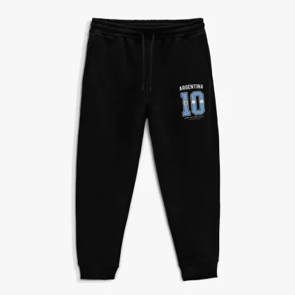 Tepláky Jogger , Barva Modrá, s Potiskem Hand Of God 10