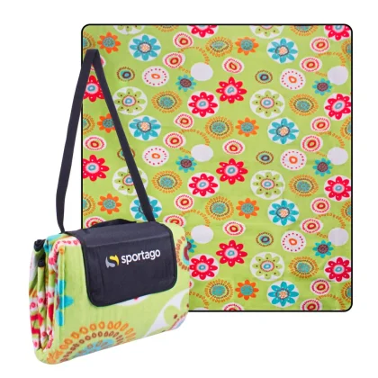 Sportago Flowers pikniková deka 180x180 cm