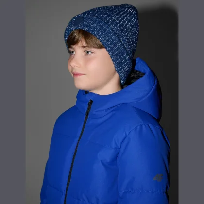 Chlapecká beanie čepice - modrá