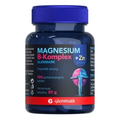 Magnesium B-komplex+Zinek Glenmark tbl.100