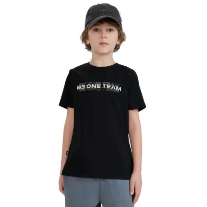 Chlapecké tričko s krátkým rukávem 4F JUNIOR TSHIRT M2186-20S-DEEP BLACK