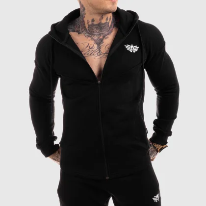 Fitness mikina se zipem Iron Aesthetics ROUND, šedá