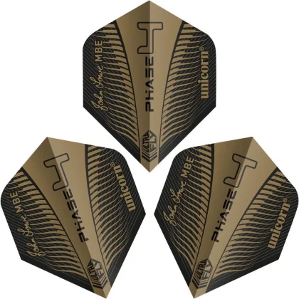 Letky na šipky Unicorn Ultrafly.100 Big Wing John Lowe Gold P4