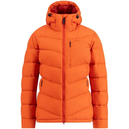 Lundhags Fulu Down Hooded Jacket, péřová bunda, dámská, červená