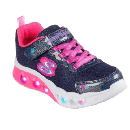 Dívčí rekreační obuv SKECHERS Flutter Heart Lights navy
