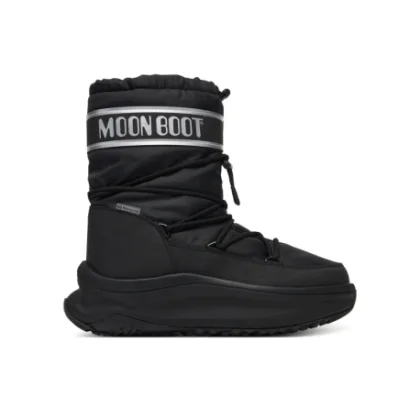 Pánské kotníkové zimní boty MOON BOOT MB MOON247 POLAR WP-NH36 BLACK SILVER