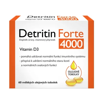 Detritin Forte Vitamin D3 4000 IU 60 měk.tobolek