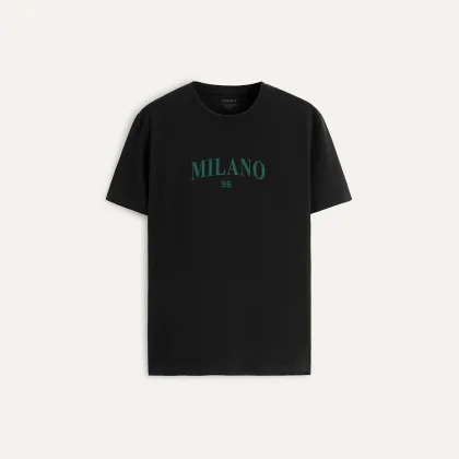 Tričko, Barva Černá, s Potiskem Milano 96