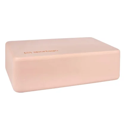Yoga block Sportago Tiga - jednobarevný - lososová