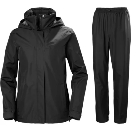 Helly Hansen Aden/HH Rain, dámská sada do deště, černá