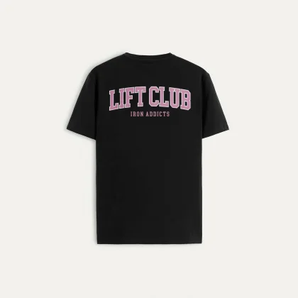 Tričko, Barva Bílá, s Potiskem Lift Club