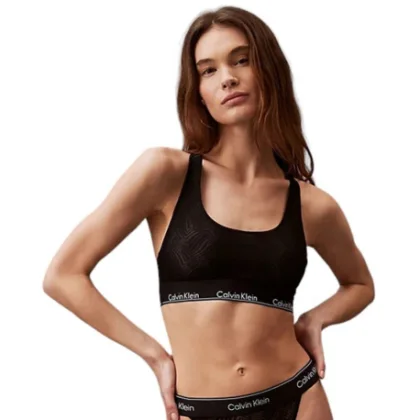 Dámská podprsenka CALVIN KLEIN UNLINED BRALETTE-BLACK