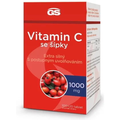 GS Vitamin C1000 + šípky 100+20 tablet