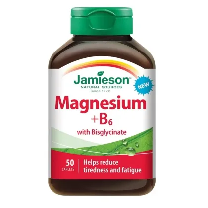 JAMIESON Hořčík+vitamín B6 s bisglycinátem 50 tablet