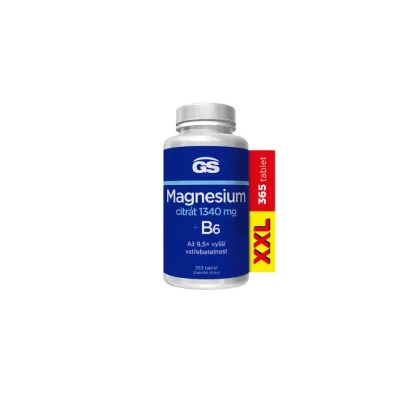 GS Magnesium citrát 1340mg+B6 365 tablet