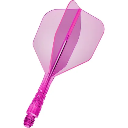 Mission Force 90 Vortex neon růžové integrované No6 letky a krátké násadky na šipky