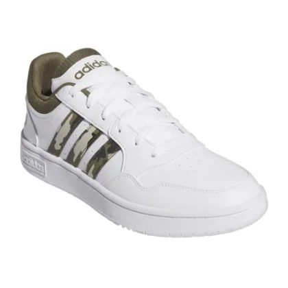 Pánská rekreační obuv ADIDAS Hoops 3.0 cloud white olive strata grey two