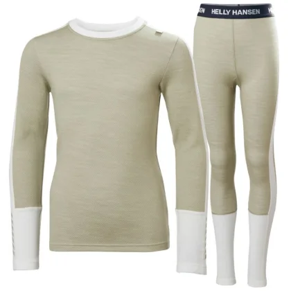 Helly Hansen Lifa Merino Midweight, souprava, junior, béžová
