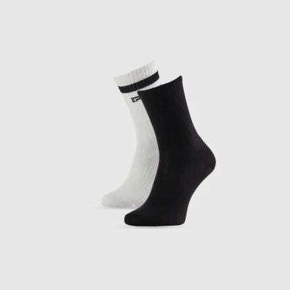 4F Dlouhé ponožky (2-pack) chlapecké - černo-bílé 38-40