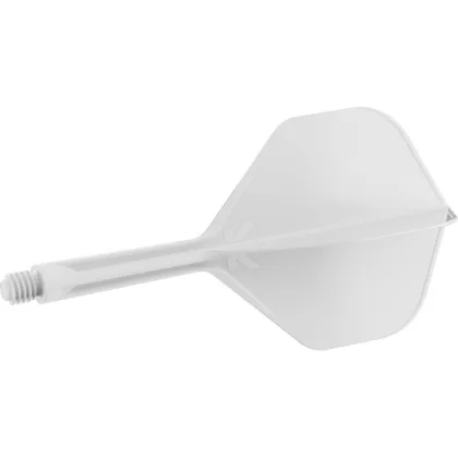 Target K-Flex bílé, No2 letky a střední násadky na šipky