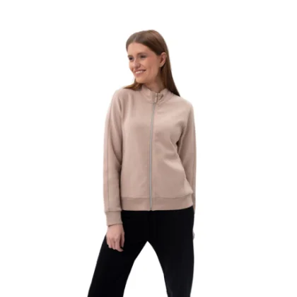 Dámská mikina se zipem VOLCANO LORI-102-BEIGE