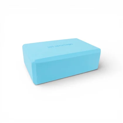 Yoga block Sportago Tiga - jednobarevný - tyrkysová