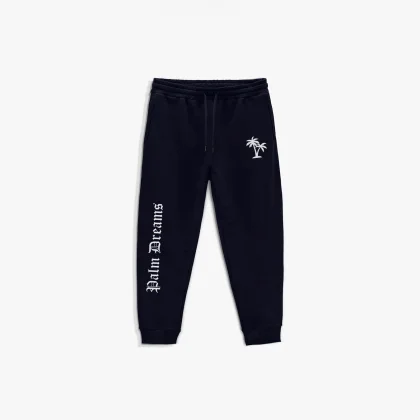 Tepláky Jogger , Barva Černá, s Potiskem Palm Dreams