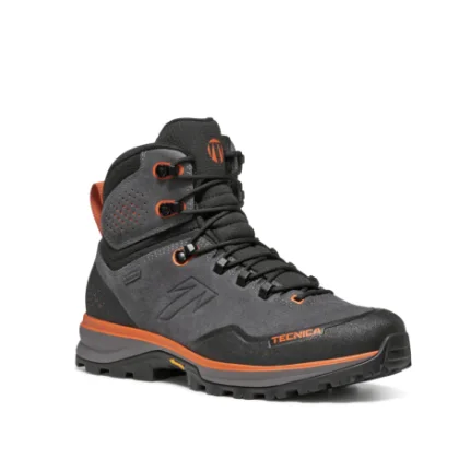 Pánská vysoká turistická celokožená obuv TECNICA Forge TRK GTX Ms, dark grey orange