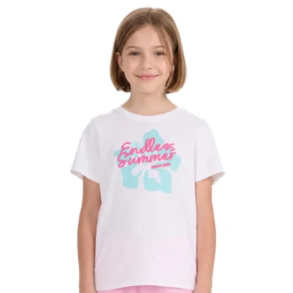 Dívčí tričko s krátkým rukávem 4F JUNIOR TSHIRT F2938-10S-WHITE